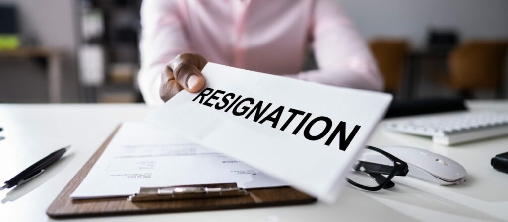 Resignation picture